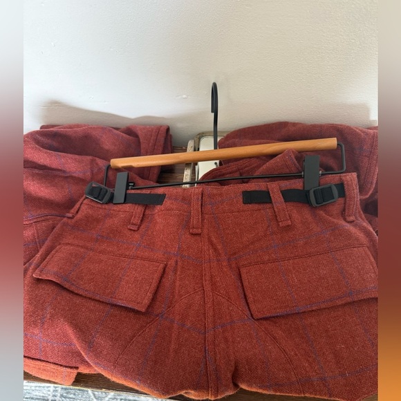 Rag & Bone Red Cargo Pants with Straight Leg - Picture 4 of 10